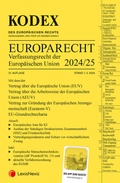 Cover: KODEX EU-Verfassungsrecht (Europarecht) 2024/25 - inkl. App - LexisNexis Verlag ARD ORAC GmbH