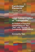 Cover: Legal Categorization of 'Transgender' - Cambridge University Press