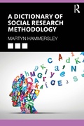 Cover: A Dictionary of Social Research Methodology - Routledge