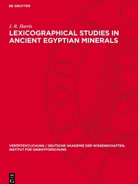 Abbildung von: Lexicographical Studies in Ancient Egyptian Minerals - De Gruyter