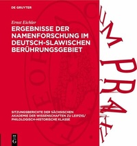 Abbildung von: Ergebnisse der Namenforschung im deutsch-slawischen Berührungsgebiet - De Gruyter