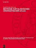 Cover: Beitr&auml;ge zum slawischen onomastischen Atlas - De Gruyter