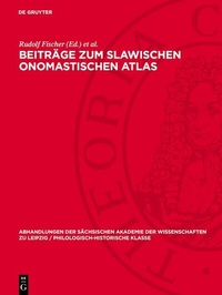 Abbildung von: Beiträge zum slawischen onomastischen Atlas - De Gruyter