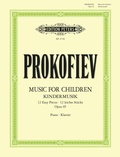 Cover: Music for Children: 12 easy pieces for Piano (1935) f&uuml;r Klavier solo op. 65 -Kindermusik- - Faber Music GmbH