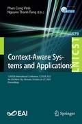 Cover: Context-Aware Systems and Applications - Springer