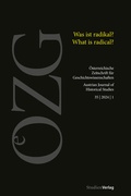 Cover: &Ouml;sterreichische Zeitschrift f&uuml;r Geschichtswissenschaften 35/1/2024 - Studien Verlag