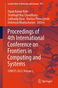 Enlarge image Cover: Proceedings of 4th International Conference on Frontiers in Computing and Systems - Springer