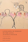 Abbildung von: Litigants in Person in the Civil Justice System - Hart Publishing