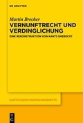 Cover: Vernunftrecht und Verdinglichung - De Gruyter