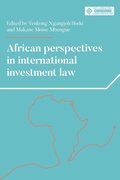 Cover: African Perspectives in International Investment Law - Manchester University Press