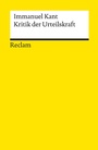 Bild: Kritik der Urteilskraft - Reclam