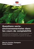 Cover: Questions socio-environnementales dans les cours de comptabilite - Editions Notre Savoir