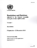 Cover: Resolutions and Decisions Adopted by the General Assembly During Its Seventy-eighth Session: Volume I - United Nations