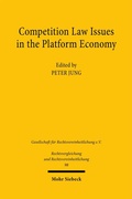 Cover: Competition Law Issues in the Platform Economy - Mohr Siebeck