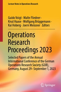 Abbildung von: Operations Research Proceedings 2023 - Springer