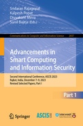 Cover: Advancements in Smart Computing and Information Security - Springer