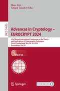 Cover: Advances in Cryptology - EUROCRYPT 2024 - Springer