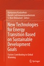 Cover: New Technologies for Energy Transition Based on Sustainable Development Goals - Springer