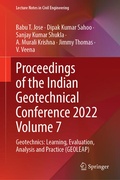 Cover: Proceedings of the Indian Geotechnical Conference 2022 Volume 7 - Springer