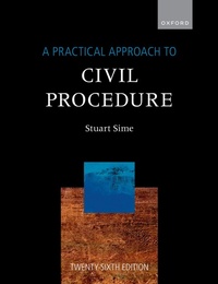 Abbildung von: A Practical Approach to Civil Procedure - Oxford University Press