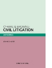 Abbildung von: O'Hare & Browne: Civil Litigation - Sweet & Maxwell