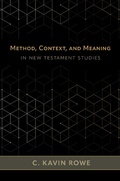 Cover: Method, Context, and Meaning in New Testament Studies - Wm B Eerdmans Publishing Co