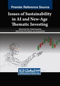 Cover: Issues of Sustainability in AI and New-Age Thematic Investing - Business Science Reference