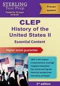 Cover: CLEP History of the United States II - Sterling Education