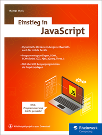 Enlarge image Cover: Einstieg in JavaScript - Rheinwerk