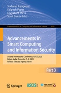 Cover: Advancements in Smart Computing and Information Security - Springer