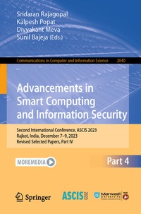 Enlarge image Cover: Advancements in Smart Computing and Information Security - Springer