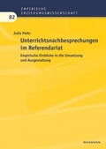 Cover: Unterrichtsnachbesprechungen im Referendariat - Waxmann