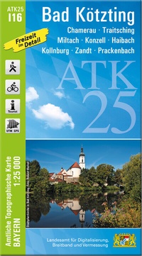 Abbildung von: ATK25-I16 Bad Kötzting (Amtliche Topographische Karte 1:25000) - Landesamt für Digitalisierung, Breitband und Vermessung, Bayern