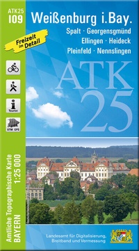 Abbildung von: ATK25-I09 Weißenburg i.Bay. (Amtliche Topographische Karte 1:25000) - Landesamt für Digitalisierung, Breitband und Vermessung, Bayern