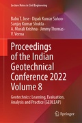 Cover: Proceedings of the Indian Geotechnical Conference 2022 Volume 8 - Springer