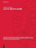 Cover: Kants Besitzlehre - De Gruyter