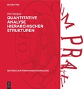 Cover: Quantitative Analyse hierarchischer Strukturen - De Gruyter