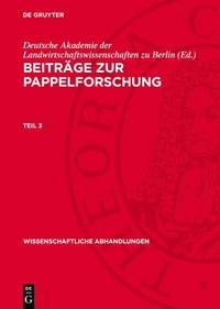 Abbildung von: Beiträge zur Pappelforschung. Teil 3 - De Gruyter