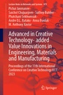 Cover: Advanced in Creative Technology- added Value Innovations in Engineering, Materials and Manufacturing - Springer