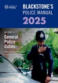 Bild: Blackstone's Police Manual Volume 3: General Police Duties 2025 - Oxford University Press