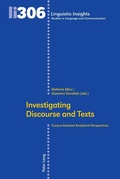 Cover: Investigating Discourse and Texts - Peter Lang Verlag