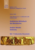 Cover: Analytisches W&ouml;rterbuch des Meroitischen / Analytic Meroitic Dictionary - J.H.R&ouml;ll Verlag