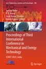 Cover: Proceedings of Third International Conference in Mechanical and Energy Technology - Springer