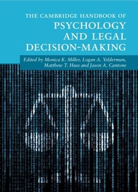Abbildung von: The Cambridge Handbook of Psychology and Legal Decision-Making - Cambridge University Press