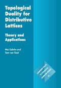 Cover: Topological Duality for Distributive Lattices - Cambridge University Press