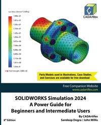 Abbildung von: SOLIDWORKS Simulation 2024: A Power Guide for Beginners and Intermediate Users (Edition8) - Unknown