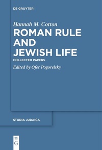 Abbildung von: Roman Rule and Jewish Life - De Gruyter