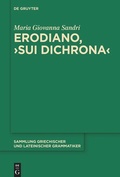Cover: Erodiano, >Sui dichrona< - De Gruyter