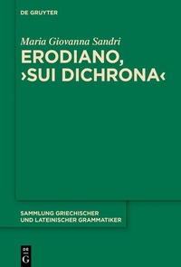 Abbildung von: Erodiano, >Sui dichrona< - De Gruyter