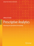 Cover: Prescriptive Analytics - Springer